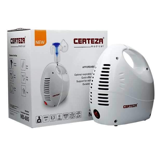 Certeza NB-605 Compressor Nebulizer System White & Brown – Nebulizer Price in Pakistan