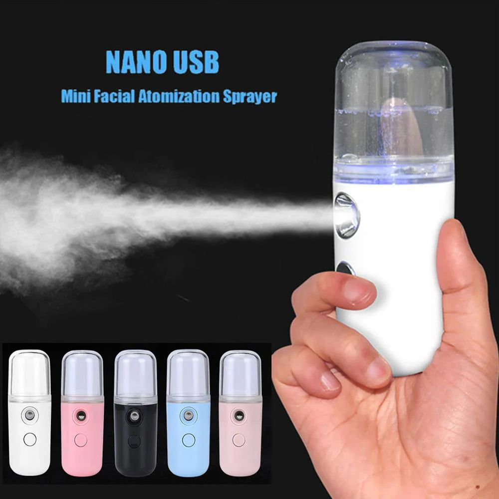 Portable Nano Mist Sprayer Rechargeable Hydrating & Sanitizer Spray Device