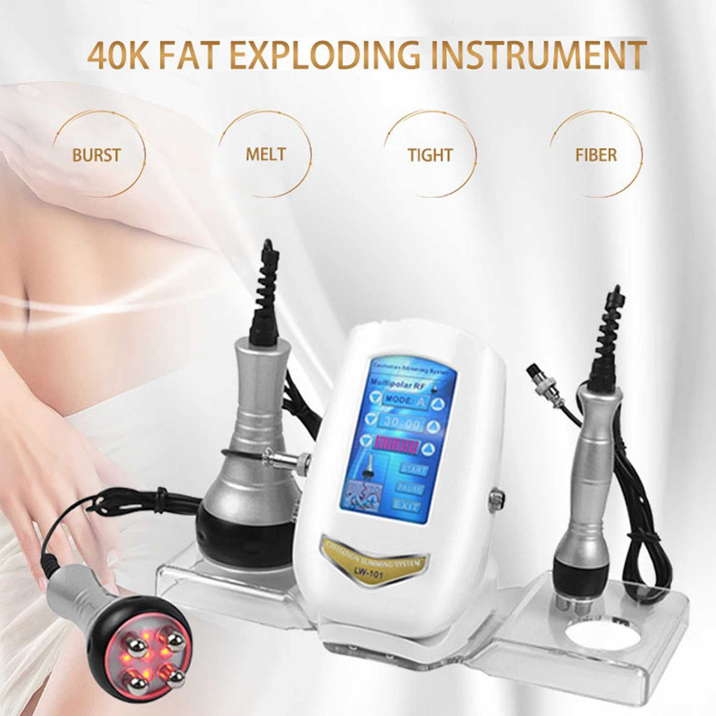 3 in 1 Ultrasonic 40K Cavitation Machine – 5MHz Radio Frequency Slimming & Skin Tightening Device