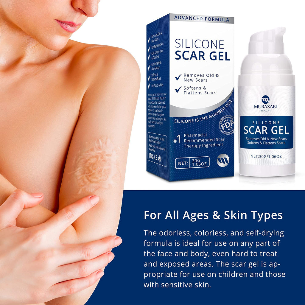 Silicone Scar Removal Gel Cream for Surgical & Stretch Marks