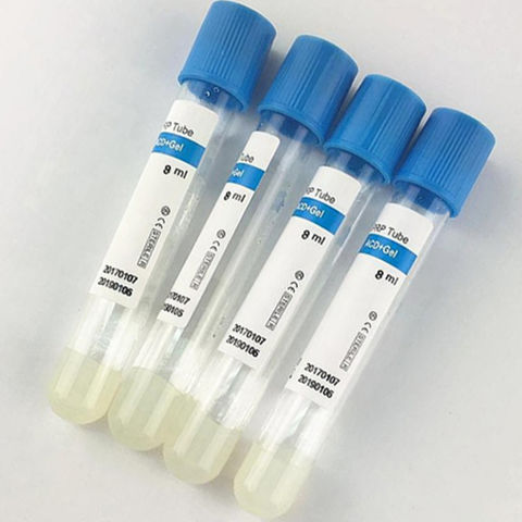 Plastic Vacuum Blood Collection Tubes 100 Pcs Sodium Citrate PRP Tubes with Blue Cap - PT Tubes in Pakistan