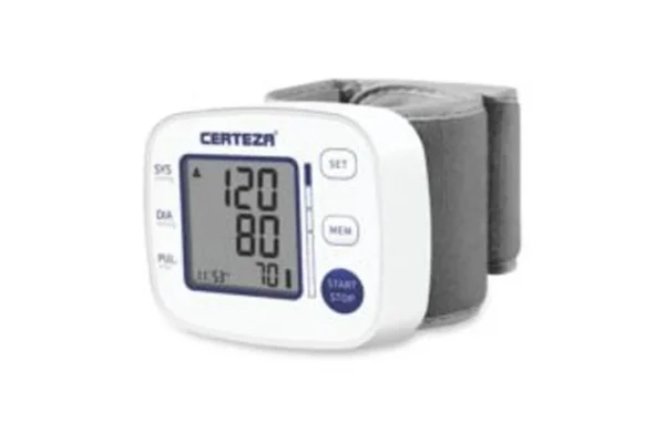 Wrist-Blood-Pressure-Monitor-Certeza-BM-300 Certeza BM 300 Wrist BP Certeza BM 300 Wrist BP Apparatus on wrist - Medical Hub Pakistan