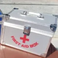 Wooden First Aid Box aluminum medical storage box for medicine