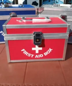 Wooden First Aid Box aluminum medical storage box for medicine