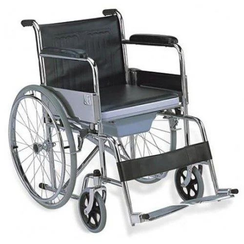 Commonde-wheelchire1 Commode Wheelchair in Pakistan - Foldable Design by Medical Hub