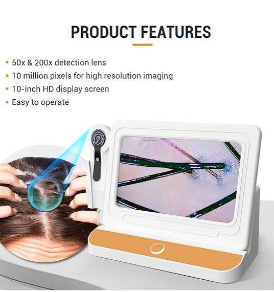 images (4) 2-in-1 digital hair and skin analyzer machine scalp facial diagnostic Pakistan