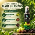 Alva Herbal Hair Shampoo benefits and ingredients label