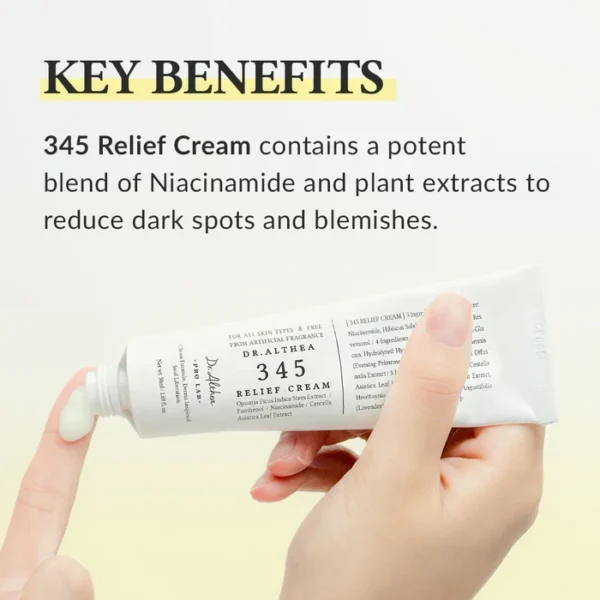 Dr Althea Benefits Dr Althea 345 Relief Cream 50ml Korean soothing moisturizer Pakistan